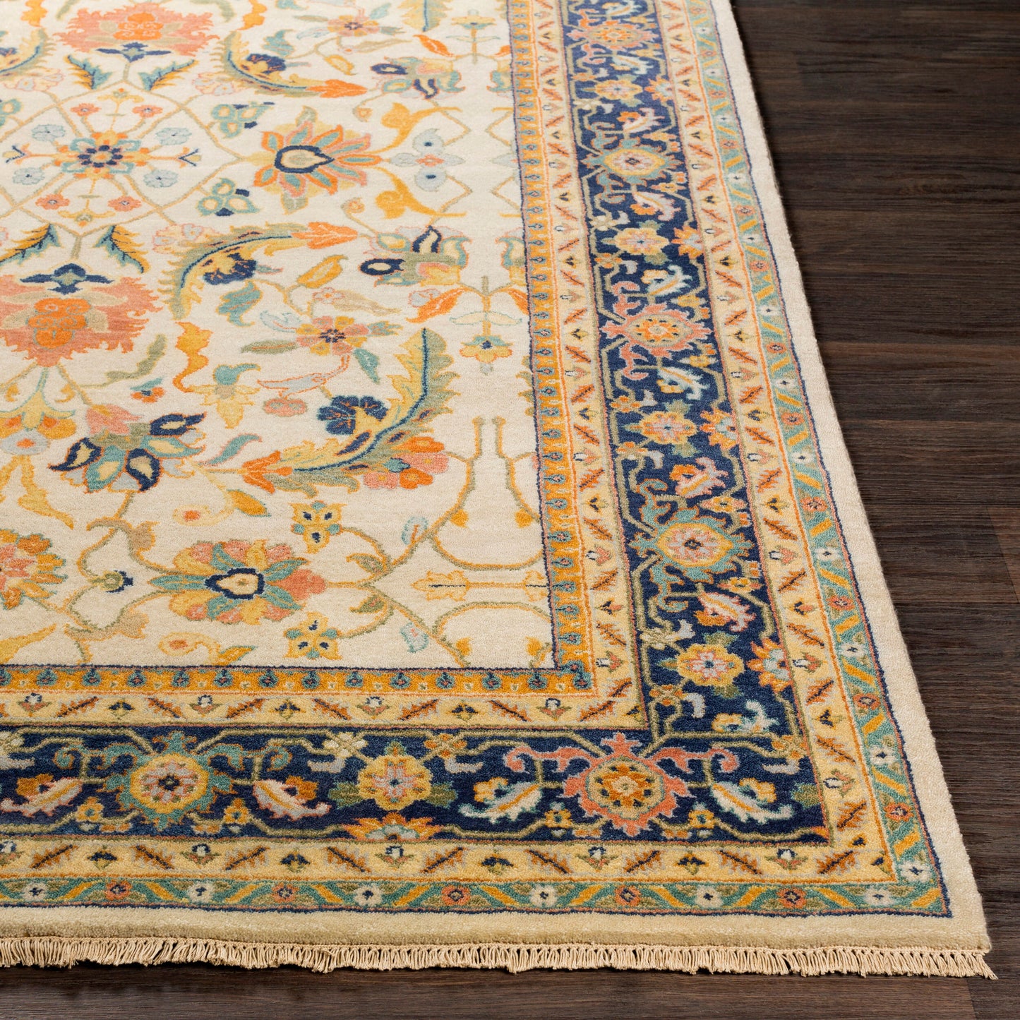 Taj Mahal TJ-6600 2' x 3' Handmade Wool Accent Rug