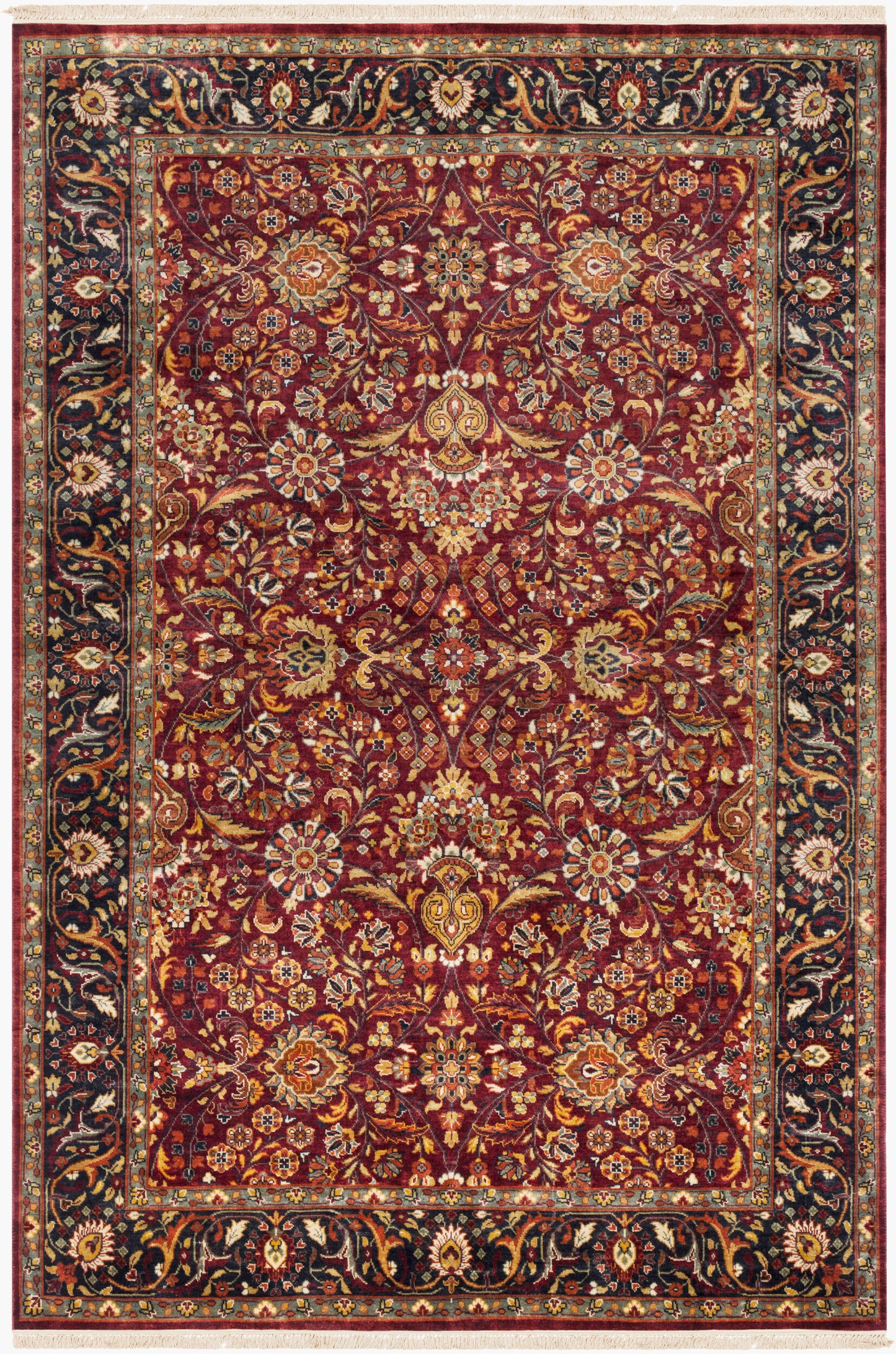 Taj Mahal TJ-6601 2' x 3' Handmade Wool Accent Rug