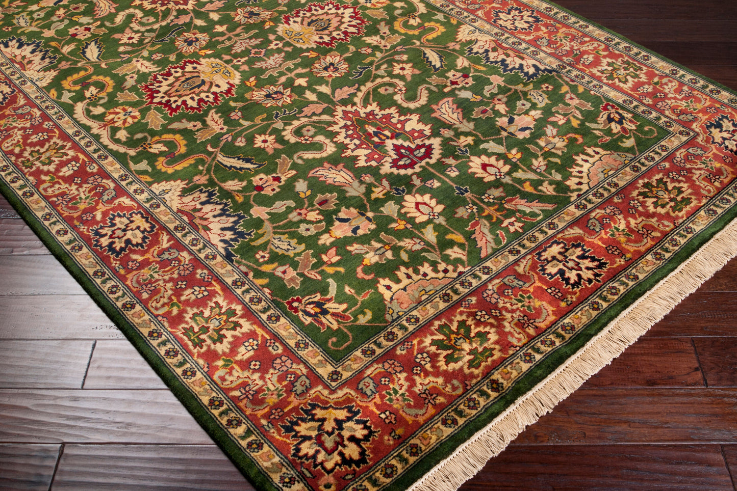 Taj Mahal TJ-837 8ft Square Handmade Wool Area Rug