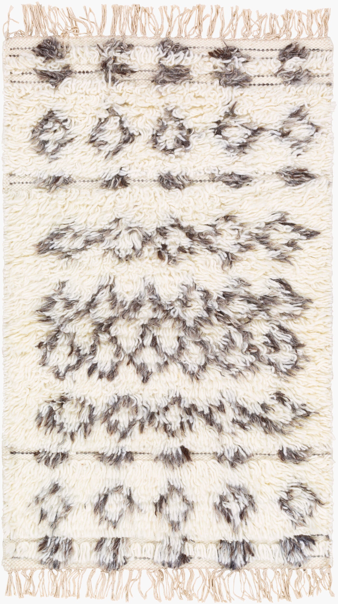 Alfombra decorativa de lana hecha a mano Tulum TMU-2303 de 2' x 3'