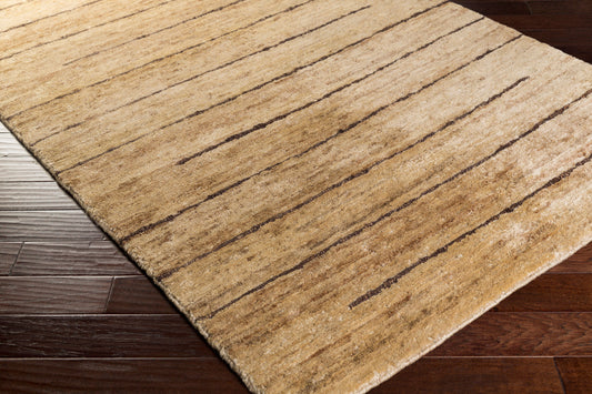 Alfombra decorativa de yute hecha a mano Trinidad TND-1142 de 2' x 3'