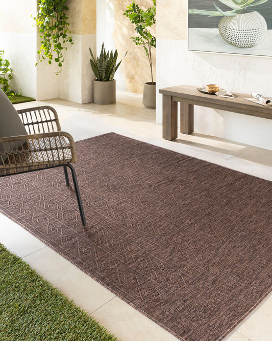Alfombra para interior y exterior, tejida a máquina, Terrace TRC-2300, 1,52 m x 2,13 m