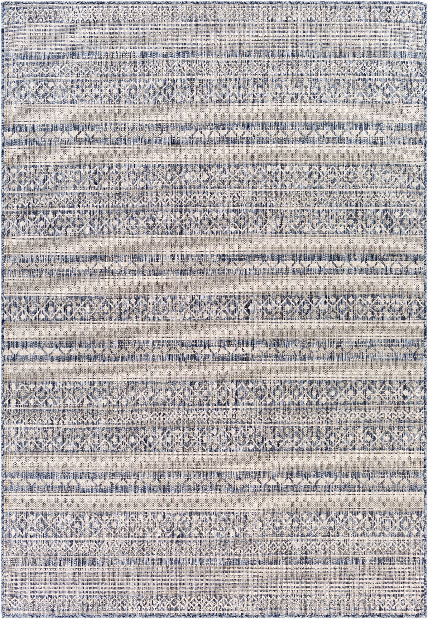 Alfombra Tuareg TRG-2329 de 1,52 m x 2,13 m, tejida a máquina, para interior y exterior