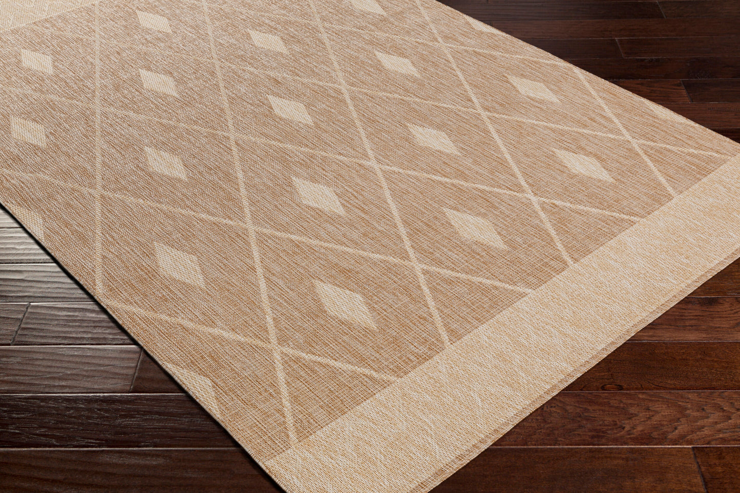 Alfombra Tuareg TRG-2335 de 2,7 x 3,6 m, tejida a máquina, para interior y exterior