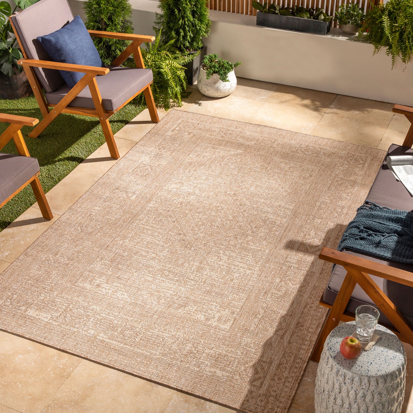 Tuareg TRG-2343 6' x 9' Machine Woven Indoor/Outdoor Area Rug