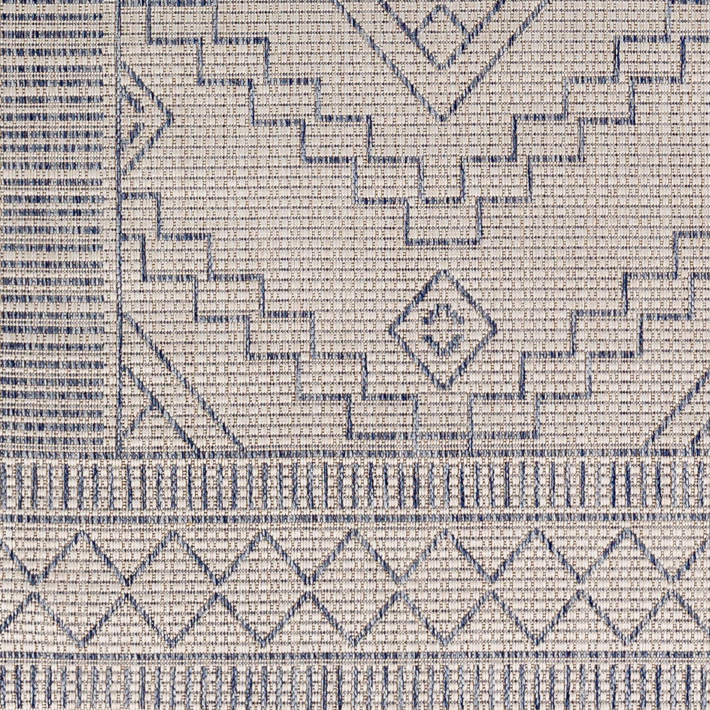 Alfombra Tuareg TRG-2356 de 1,52 m x 2,13 m, tejida a máquina, para interior y exterior
