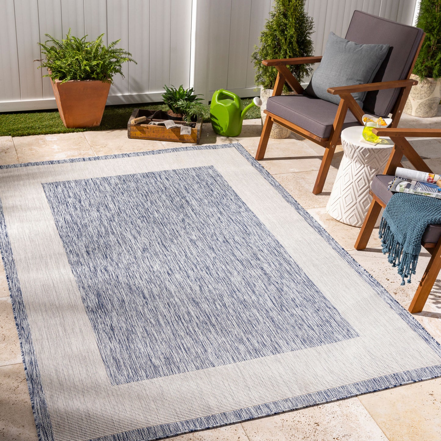 Tuareg TRG-2366 6' x 9' Machine Woven Indoor/Outdoor Area Rug