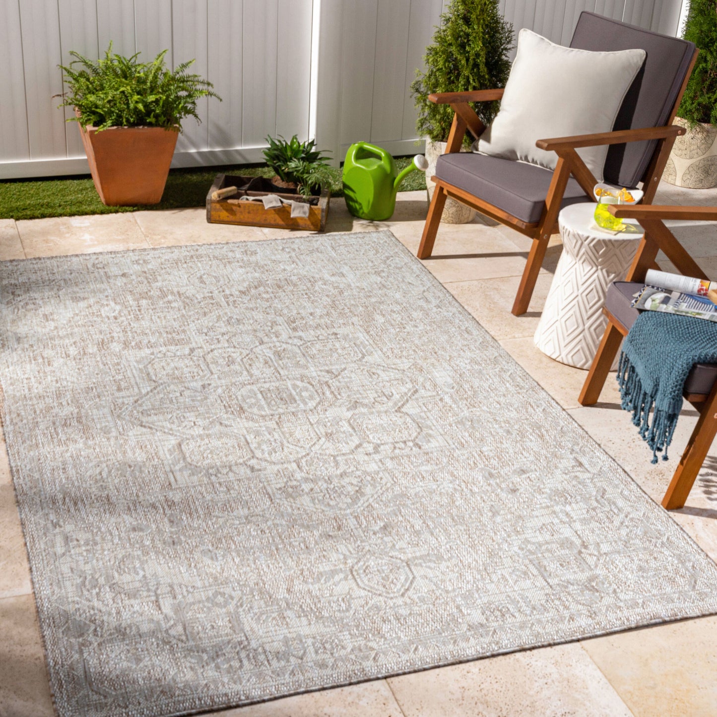 Tuareg TRG-2389 5' x 7' Machine Woven Indoor/Outdoor Area Rug