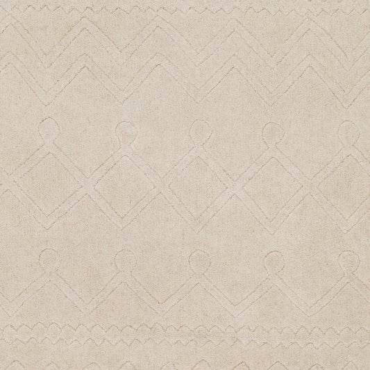 Taraash TRH-2303 Alfombra decorativa de lana hecha a mano de 2' x 3'