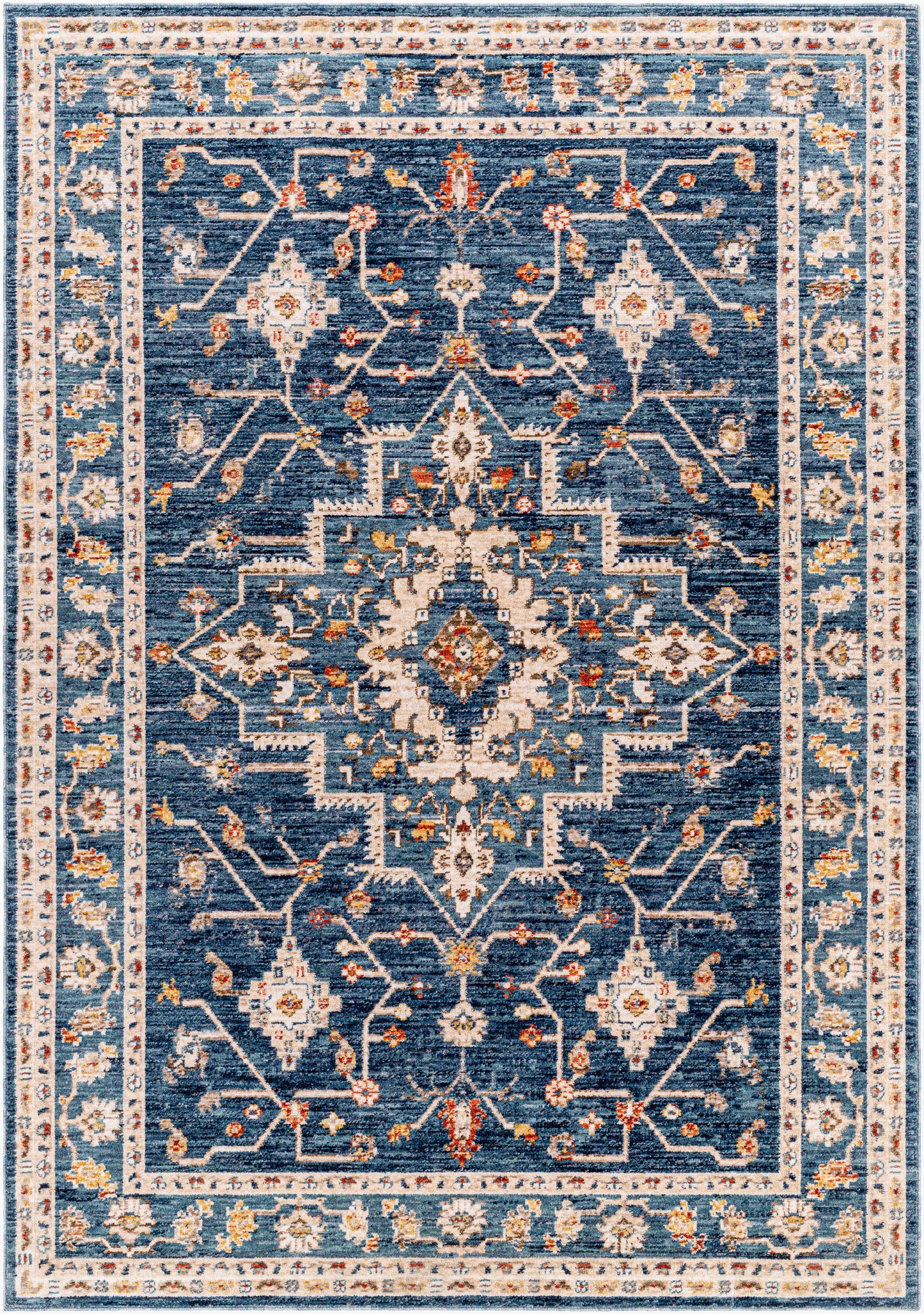 Truva TRV-2301 6ft Square Machine Woven Area Rug