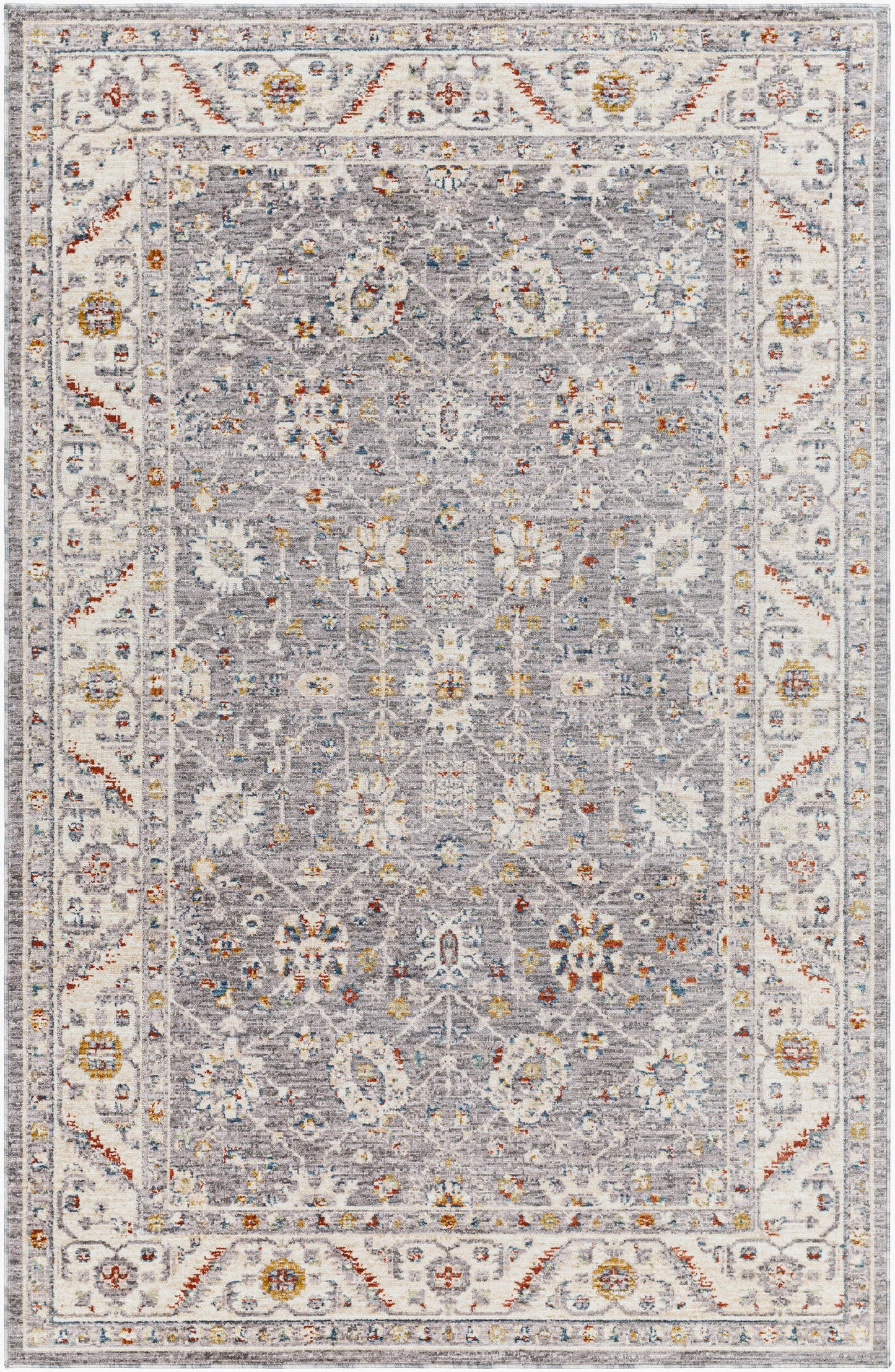 Truva TRV-2302 6ft Square Machine Woven Area Rug