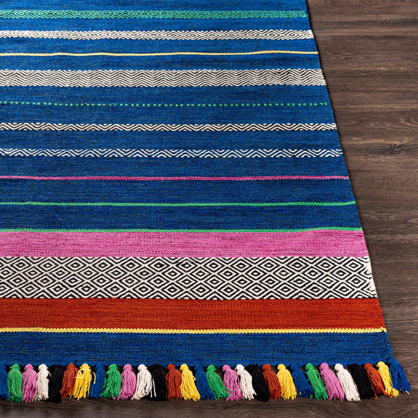 Trenza TRZ-3004 8ft Runner Handmade Runner Rug