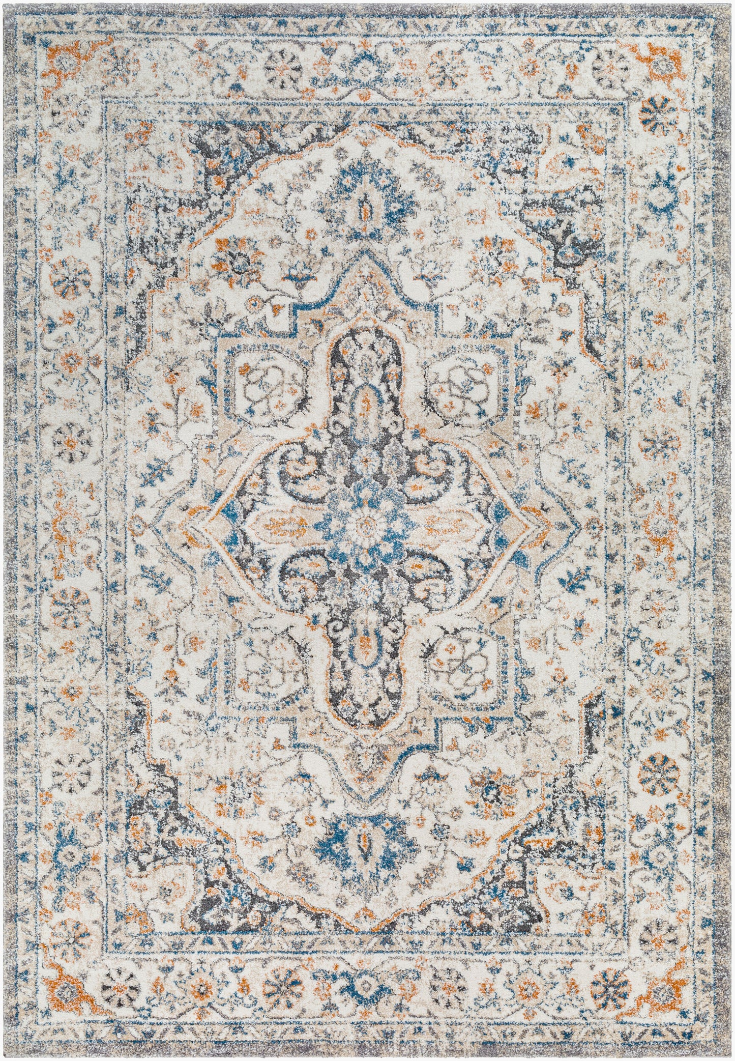 Tuscany TUS-2343 8ft Square Machine Woven Area Rug