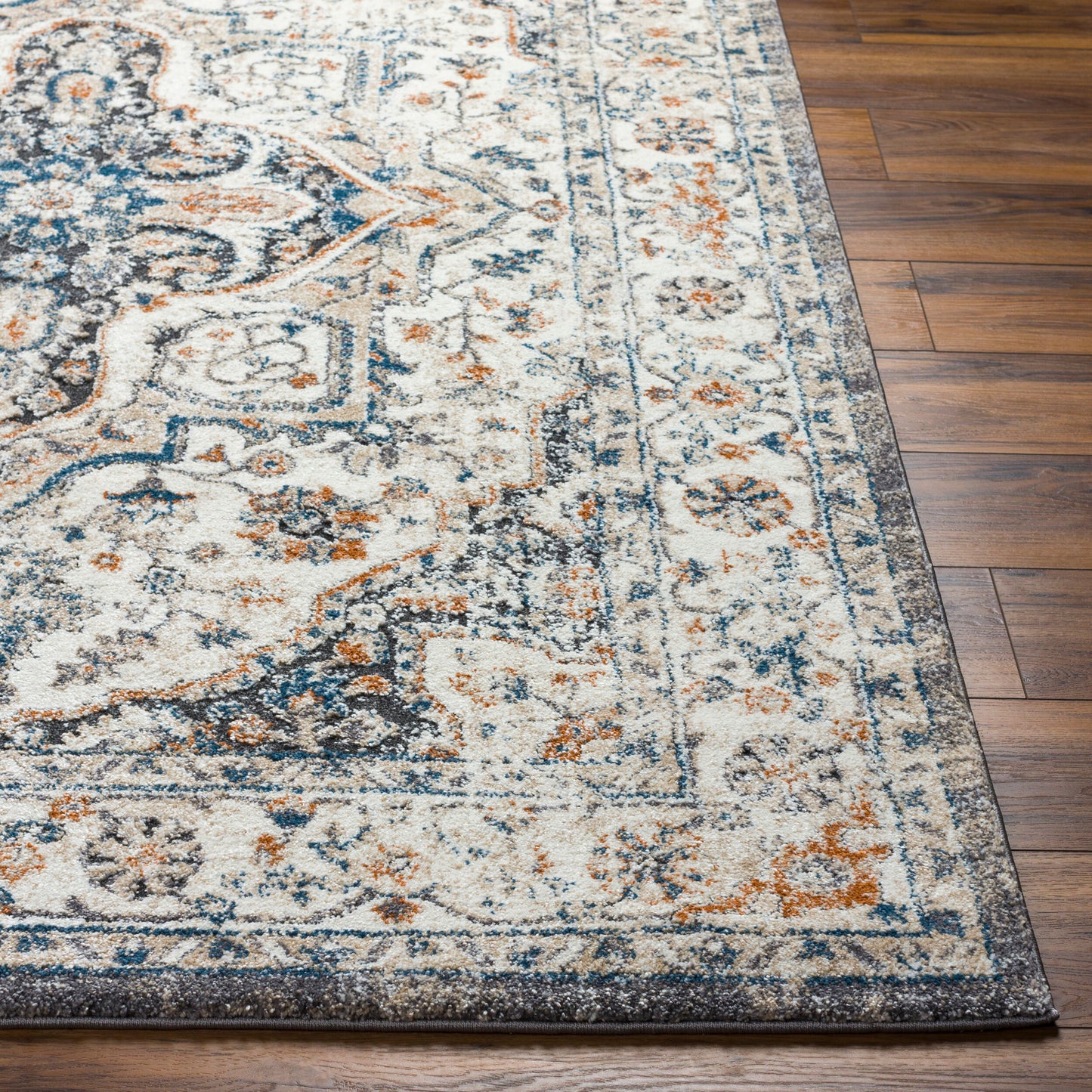 Tuscany TUS-2343 8ft Square Machine Woven Area Rug