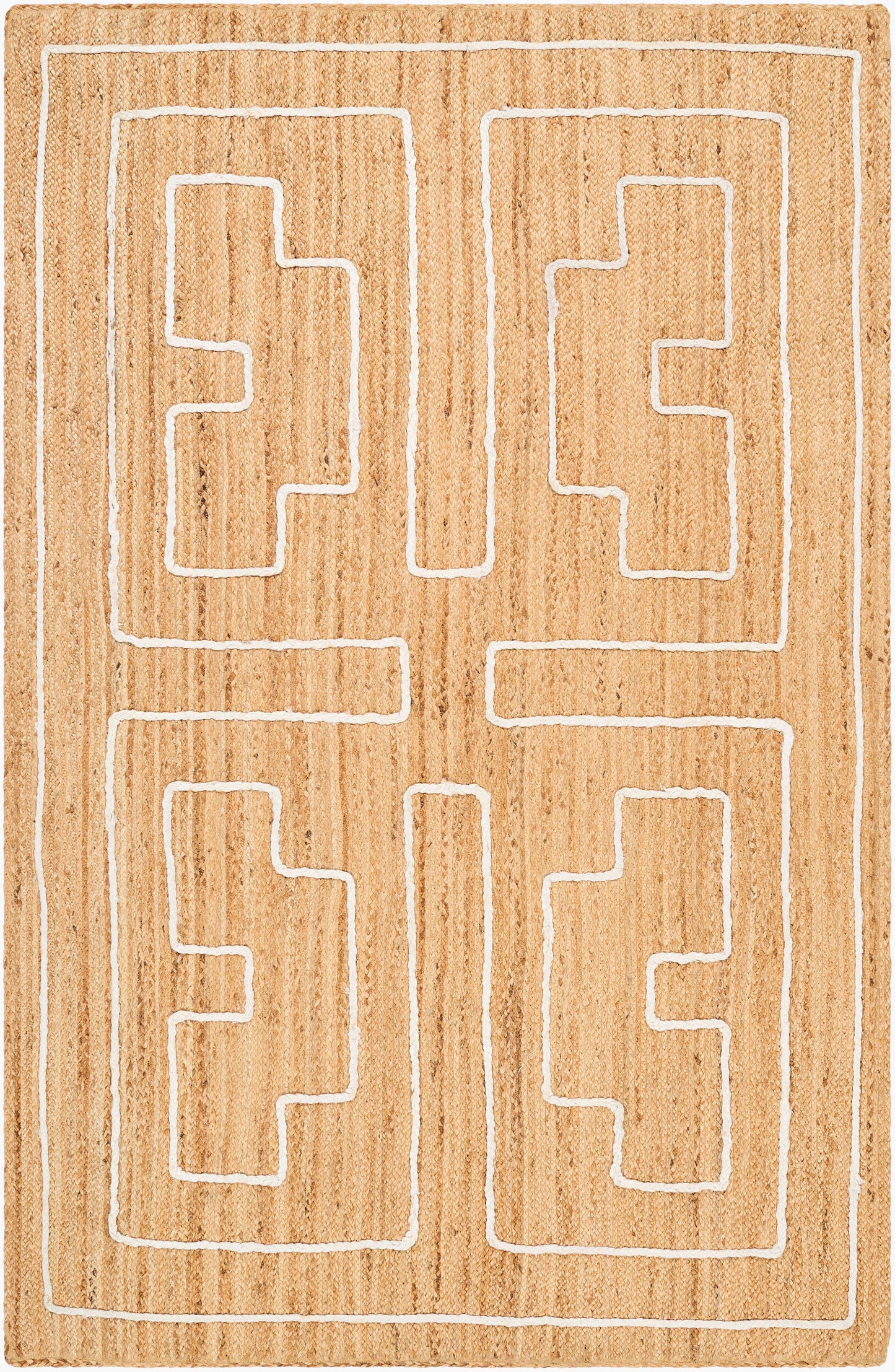 Luci UCI-2302 2' x 3' Handmade Jute Accent Rug
