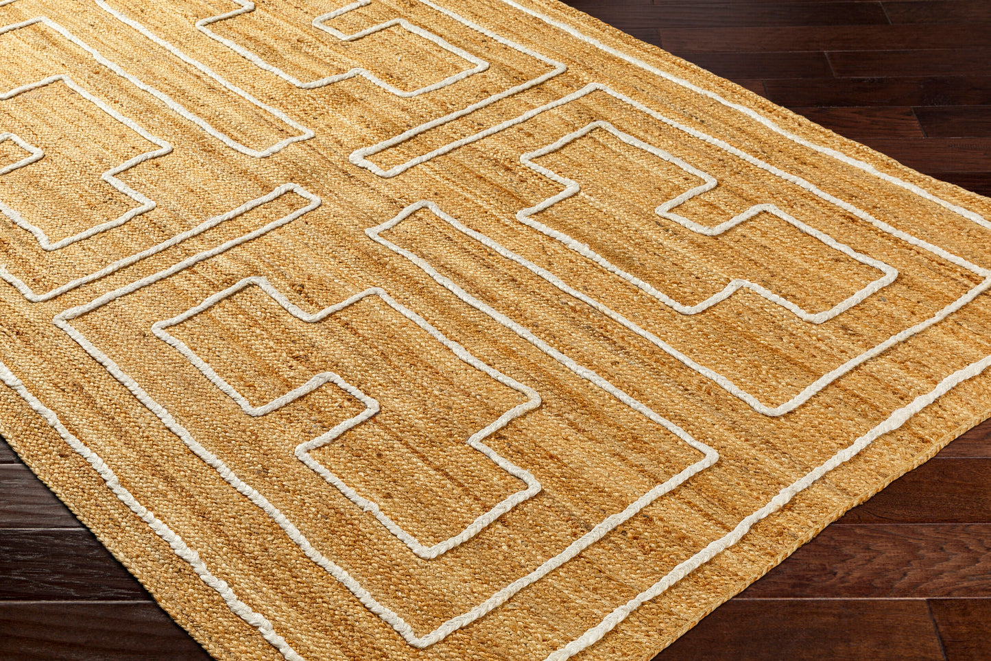 Luci UCI-2302 2' x 3' Handmade Jute Accent Rug