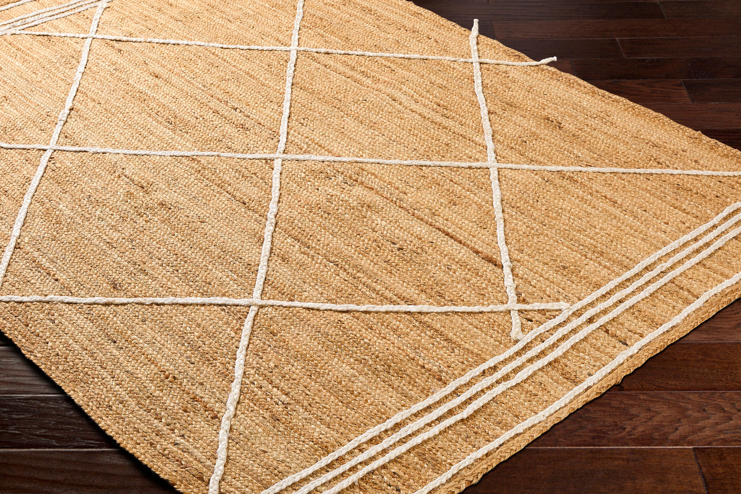 Luci UCI-2303 2' x 3' Handmade Jute Accent Rug