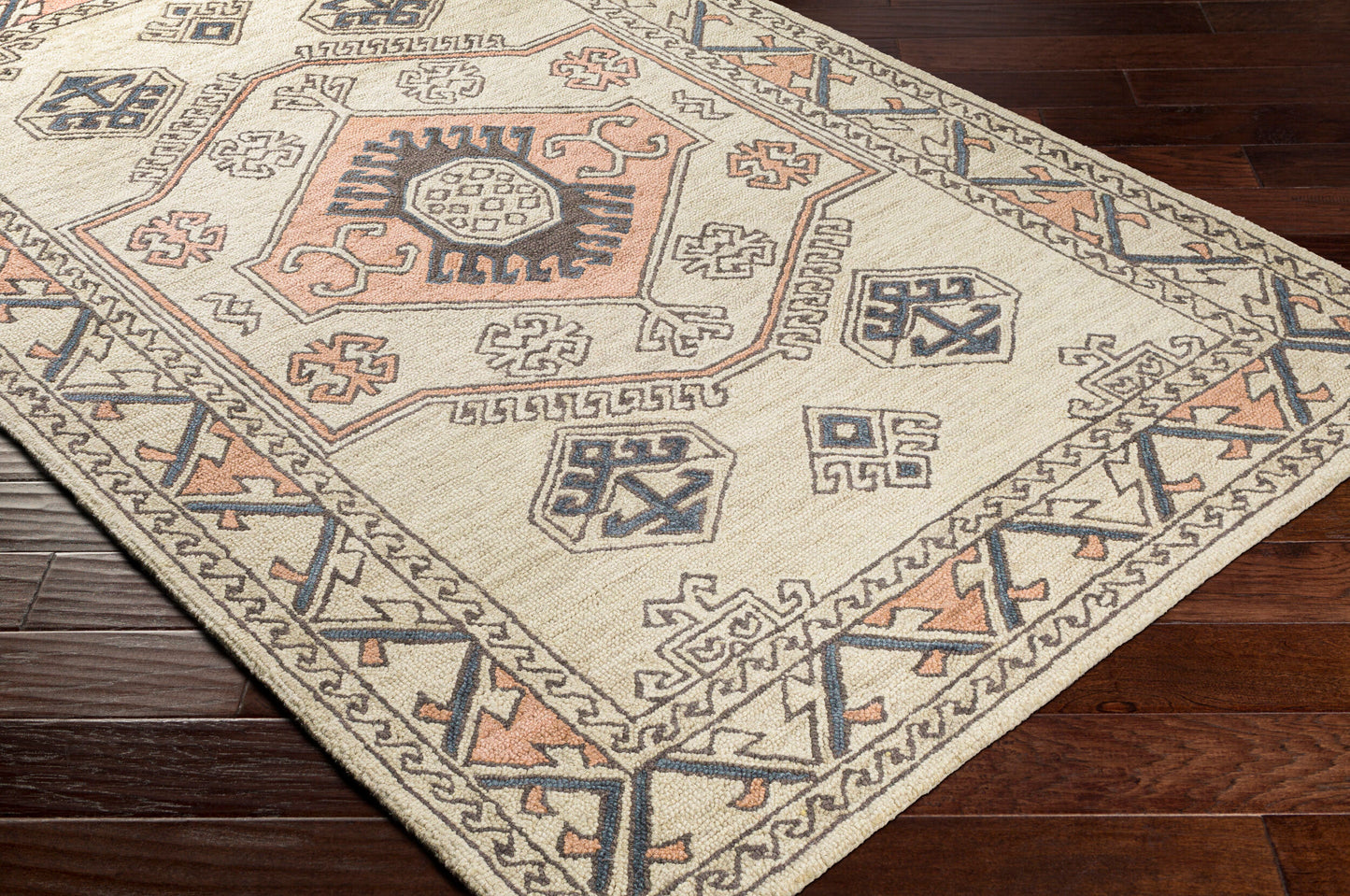 Urfa URF-2300 8ft Runner Handmade Wool Runner Rug