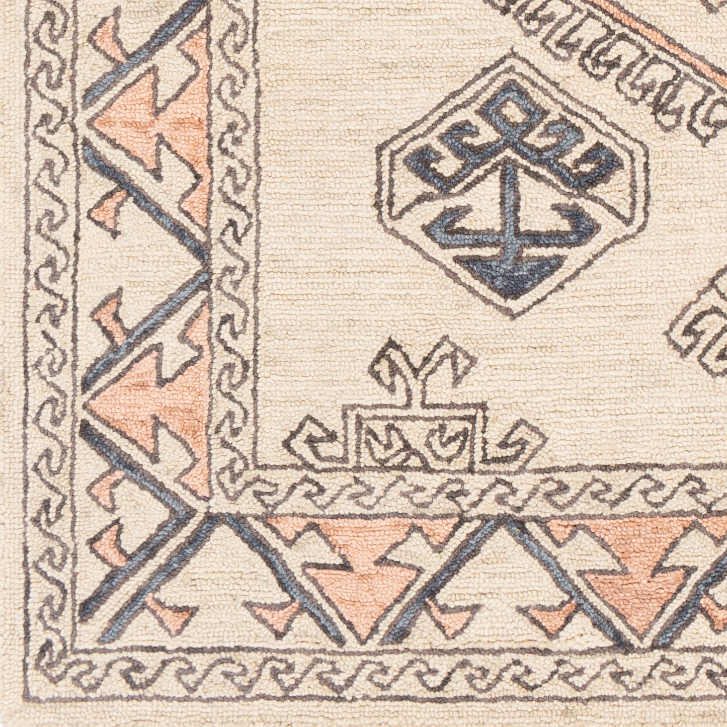 Urfa URF-2300 8ft Runner Handmade Wool Runner Rug