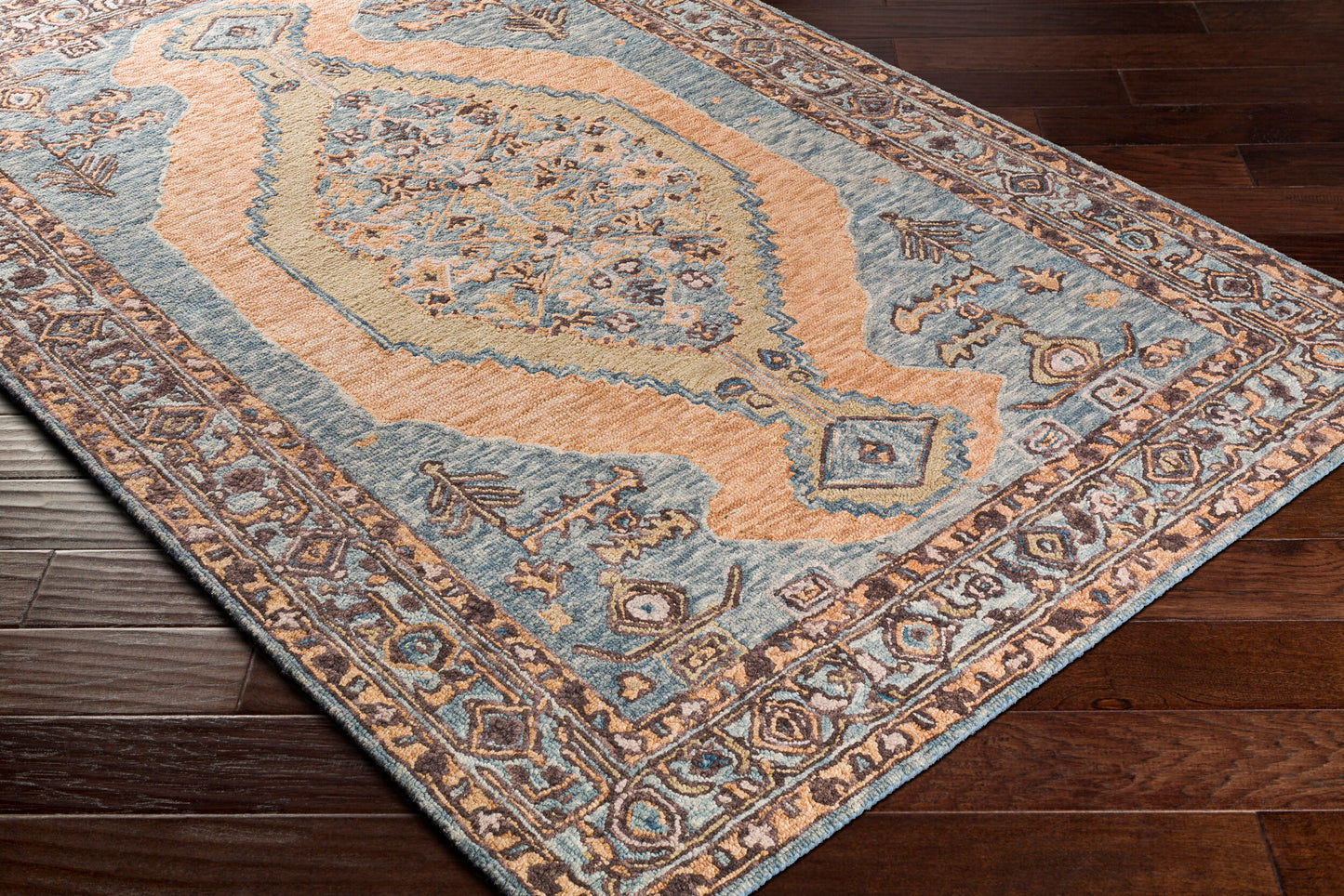 Urfa URF-2303 8ft Runner Handmade Wool Runner Rug