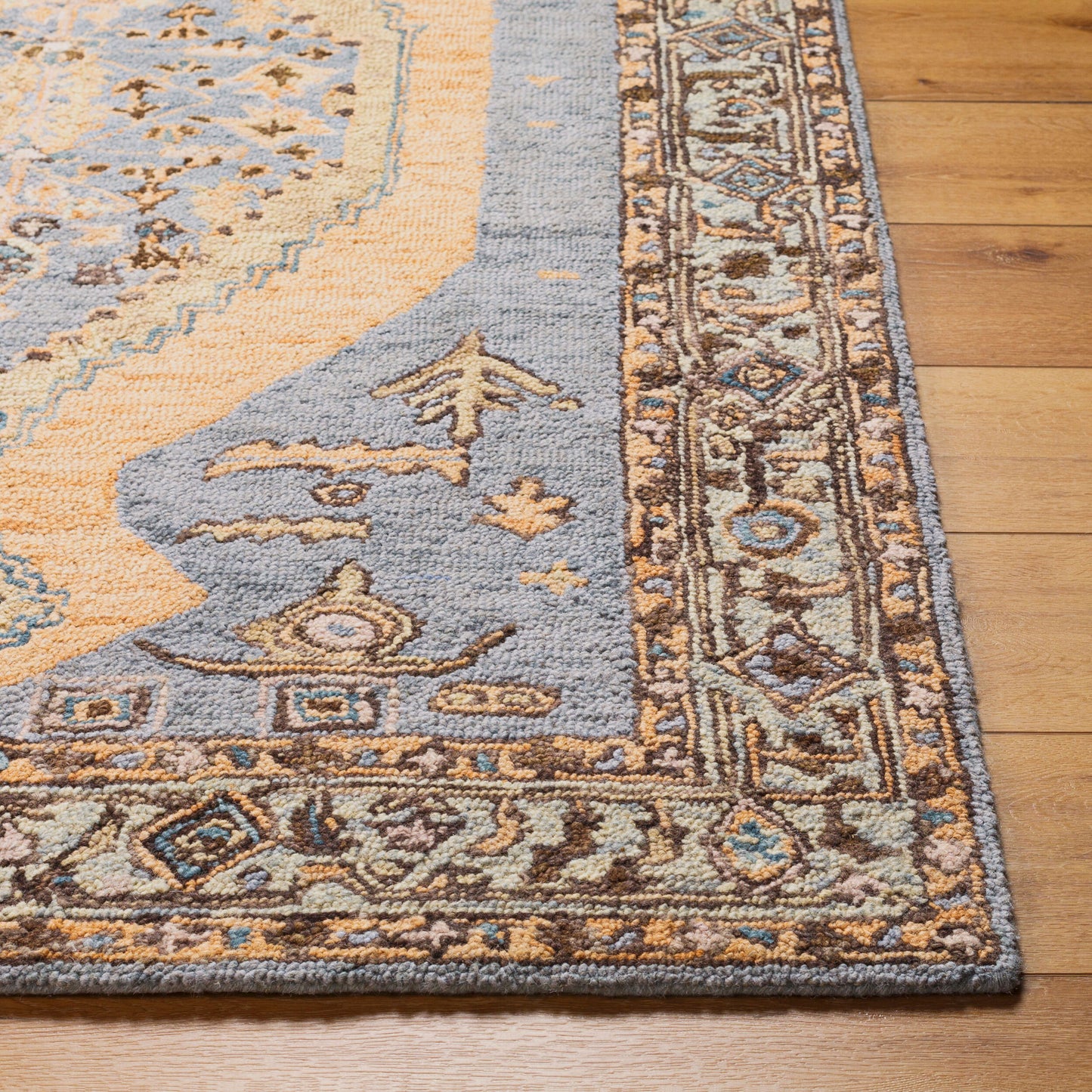 Urfa URF-2303 8ft Runner Handmade Wool Runner Rug