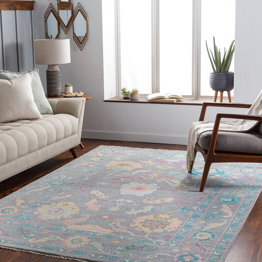 Ushak USK-2300 9' x 12' Handmade Wool Area Rug