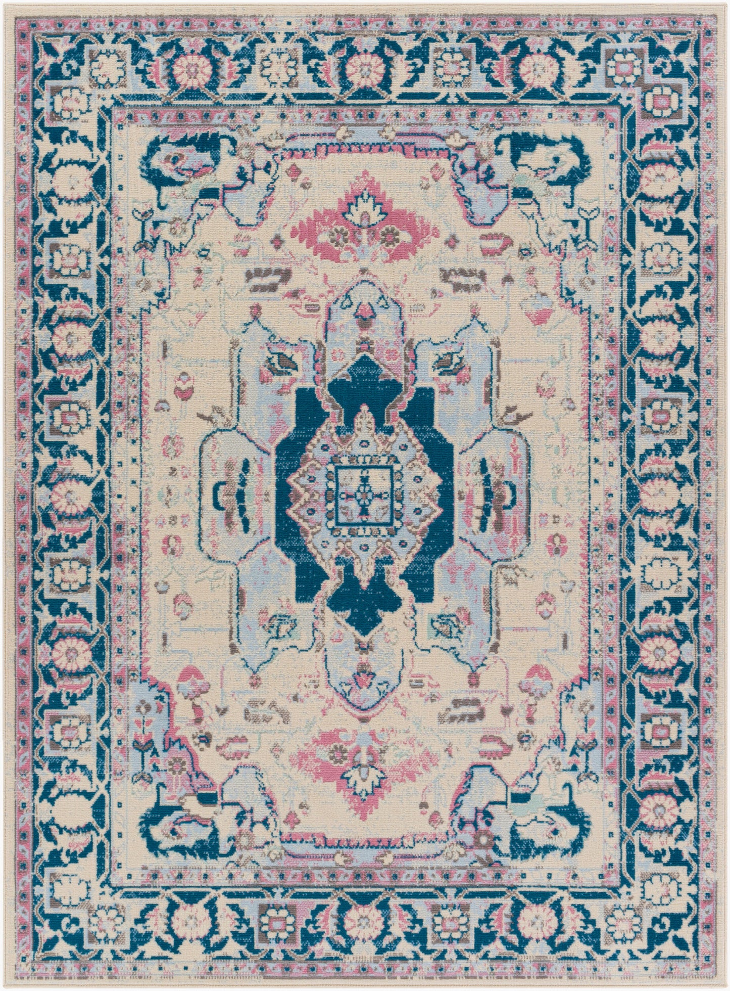 Ustad UST-2328 2' x 3' Machine Woven Accent Rug