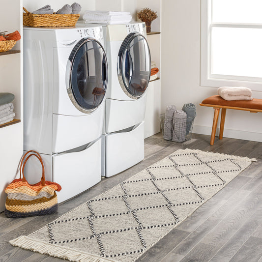 Uttar UTT-2301 8ft Runner Handmade Runner Rug