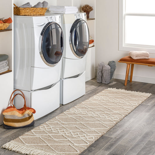 Uttar UTT-2304 8ft Runner Handmade Runner Rug