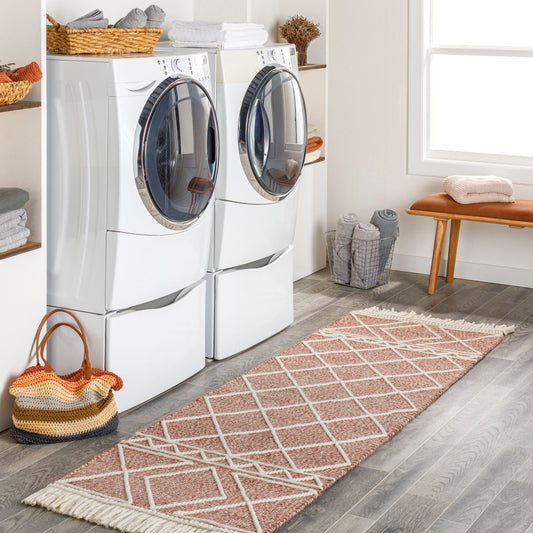 Uttar UTT-2305 8ft Runner Handmade Runner Rug