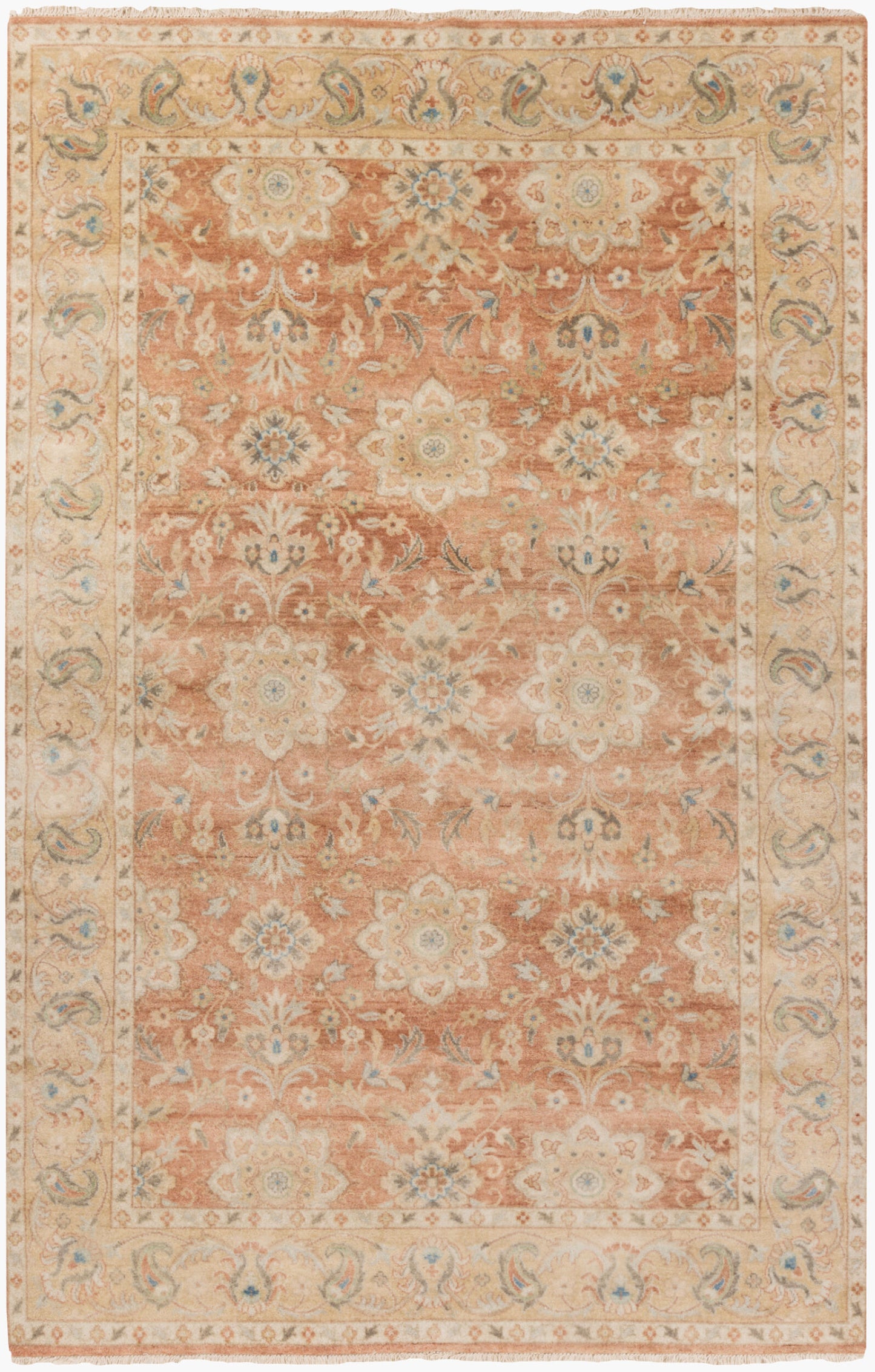 Victoria VIC-2002 3' x 5' Handmade Wool Accent Rug