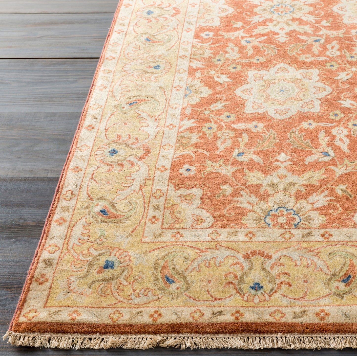 Victoria VIC-2002 3' x 5' Handmade Wool Accent Rug
