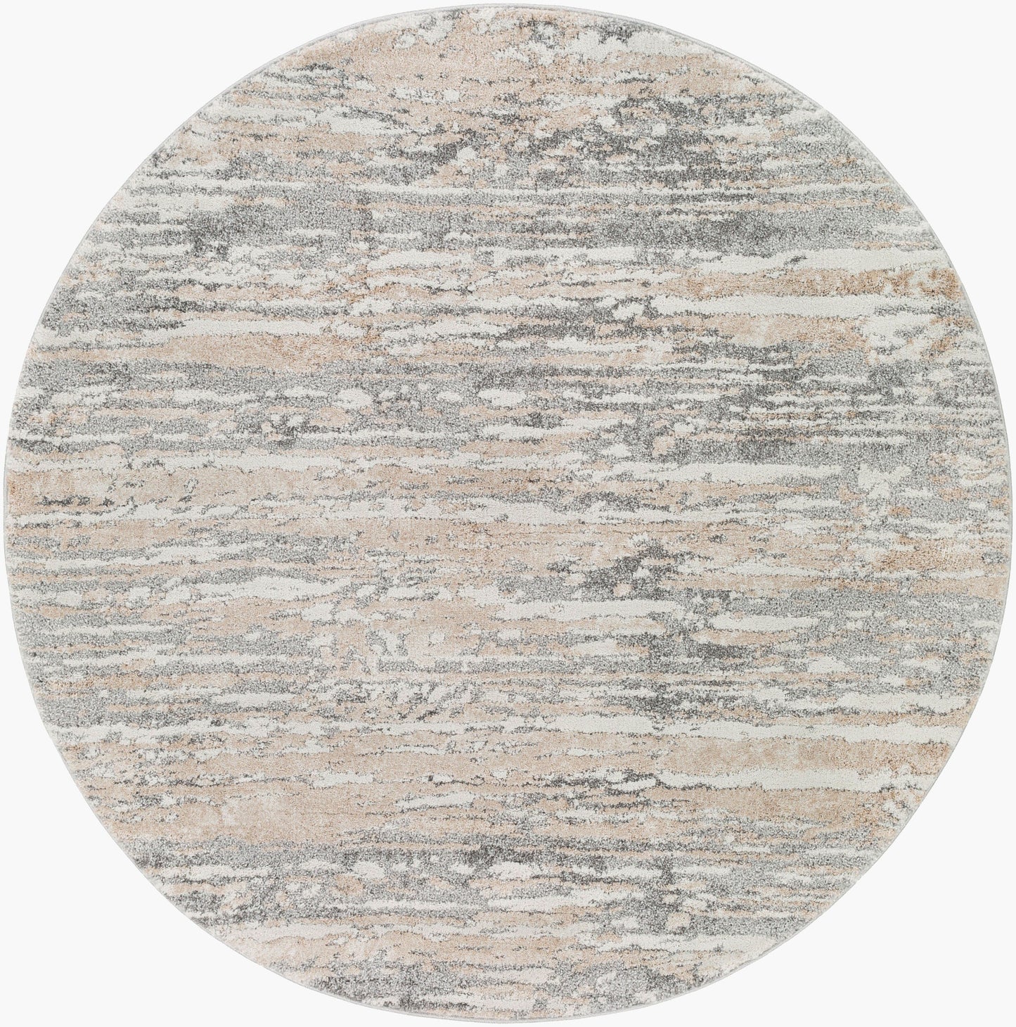 Venice VNE-2302 5ft Round Machine Woven Area Rug