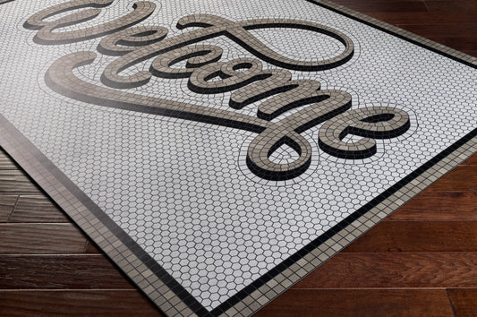 Vinilo VNL-2310 Alfombra decorativa tejida a máquina de 2' x 3'