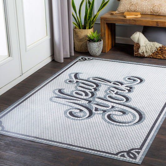 Vinilo VNL-2311 Alfombra decorativa tejida a máquina de 2' x 4'