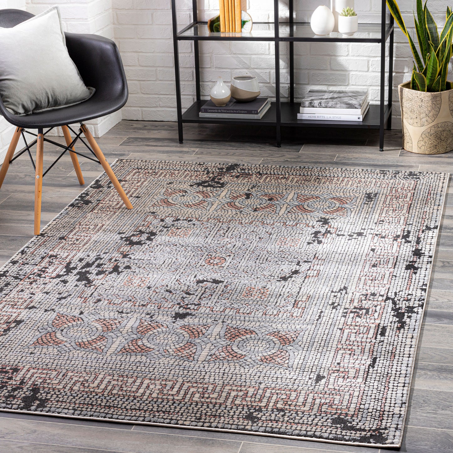 Venezia VNZ-2301 3' x 5' Machine Woven Accent Rug