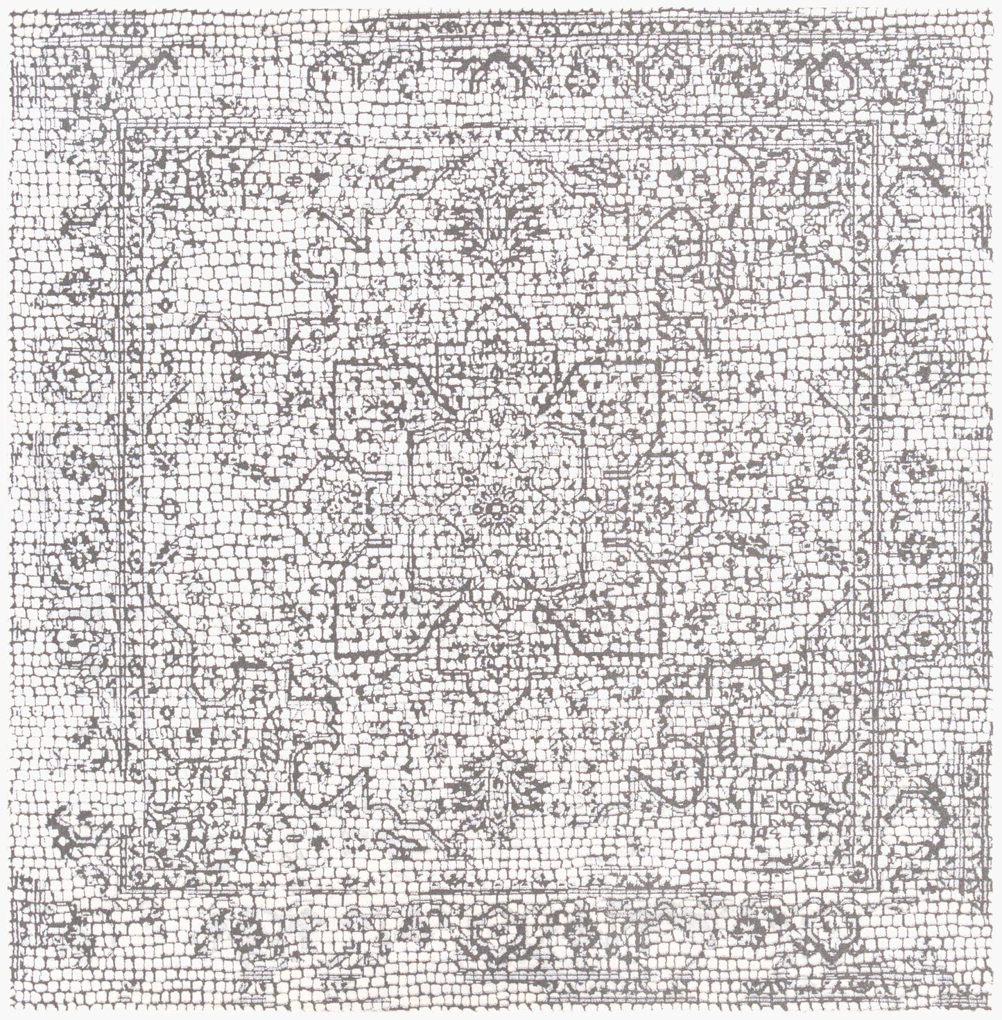Venezia VNZ-2309 6ft Square Machine Woven Area Rug
