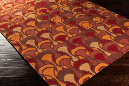 Voyages VOY-59 Alfombra decorativa de lana hecha a mano de 3' x 5'