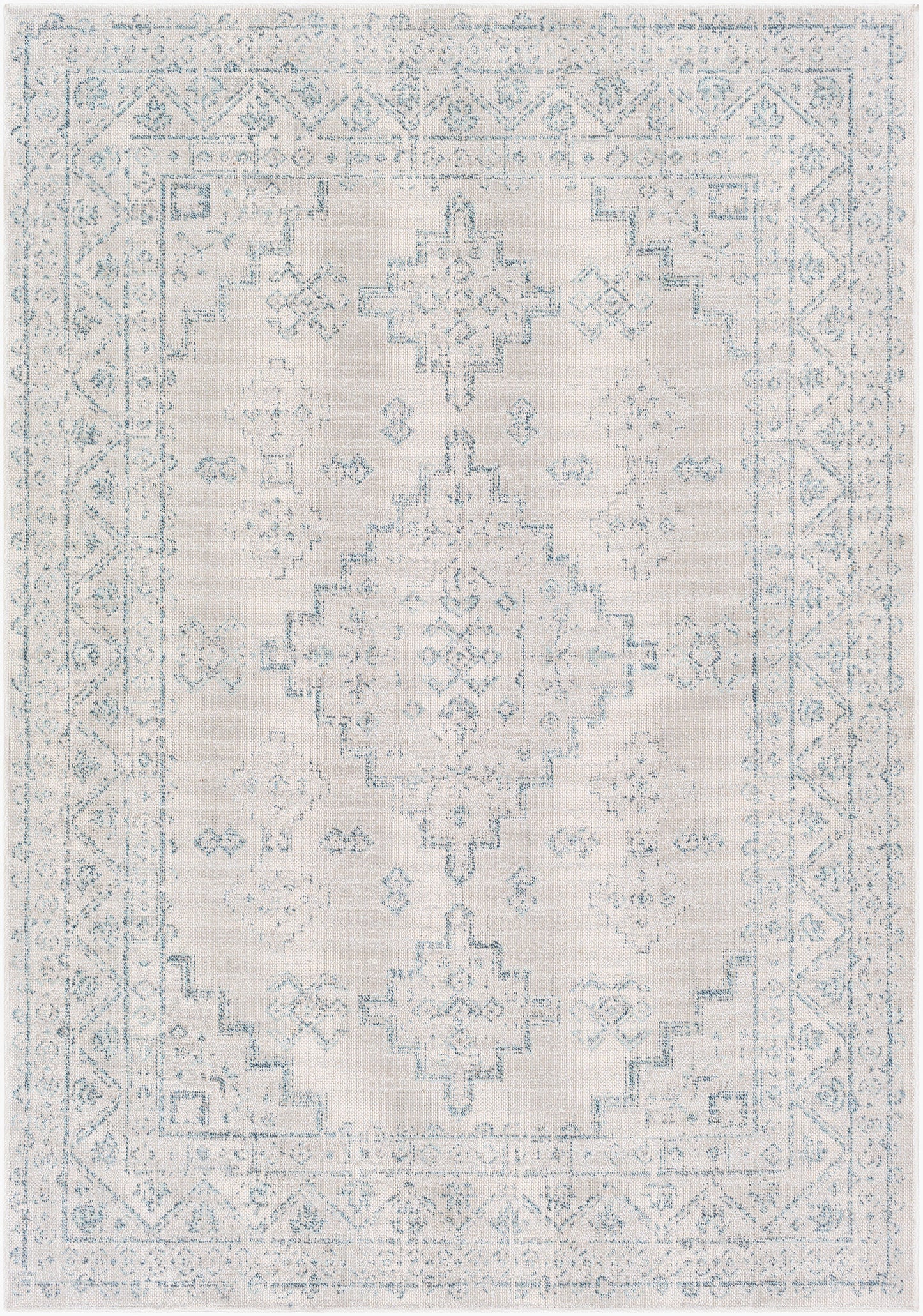 Veranda VRD-2311 Alfombra tejida a máquina para interiores y exteriores de 6' x 9'
