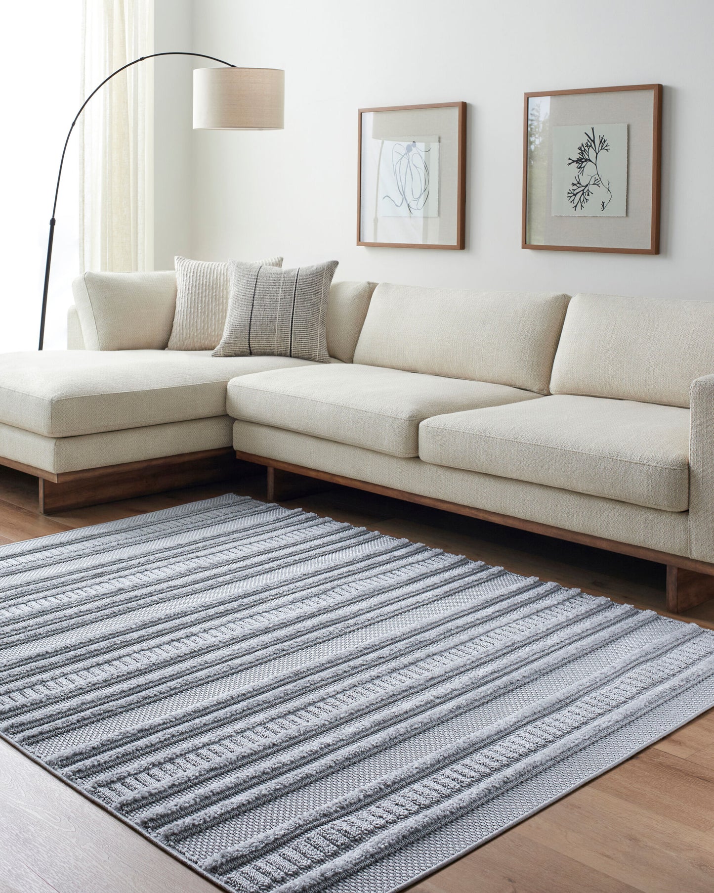 West Palm WPM-2302 7ft Runner Machine Woven Indoor/Outdoor Runner Rug