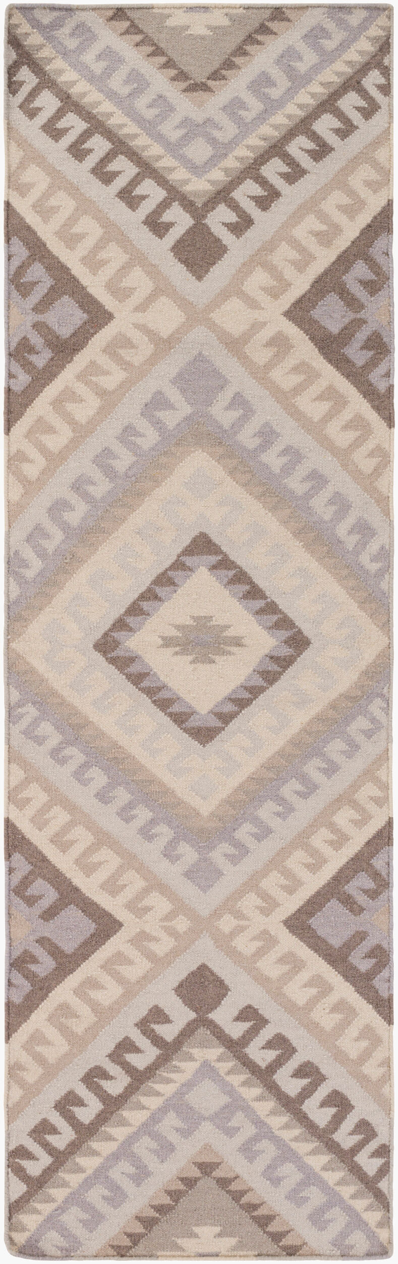 Wanderer WRR-2005 8ft Runner Handmade Wool Runner Rug