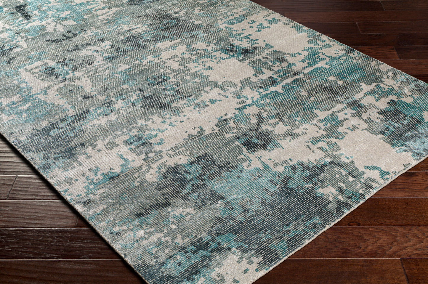 Alfombra decorativa Wilson WSN-2307 de 2' x 3' hecha a mano