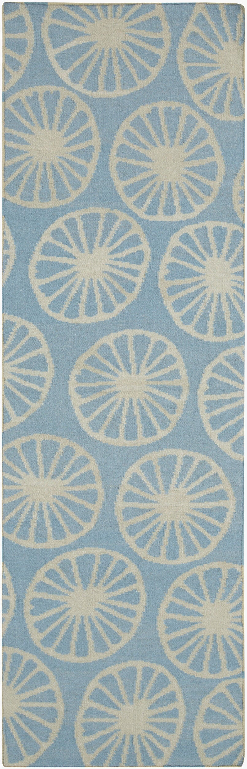 Yacht Club YTC-2018 8ft Runner Handmade Wool Runner Rug