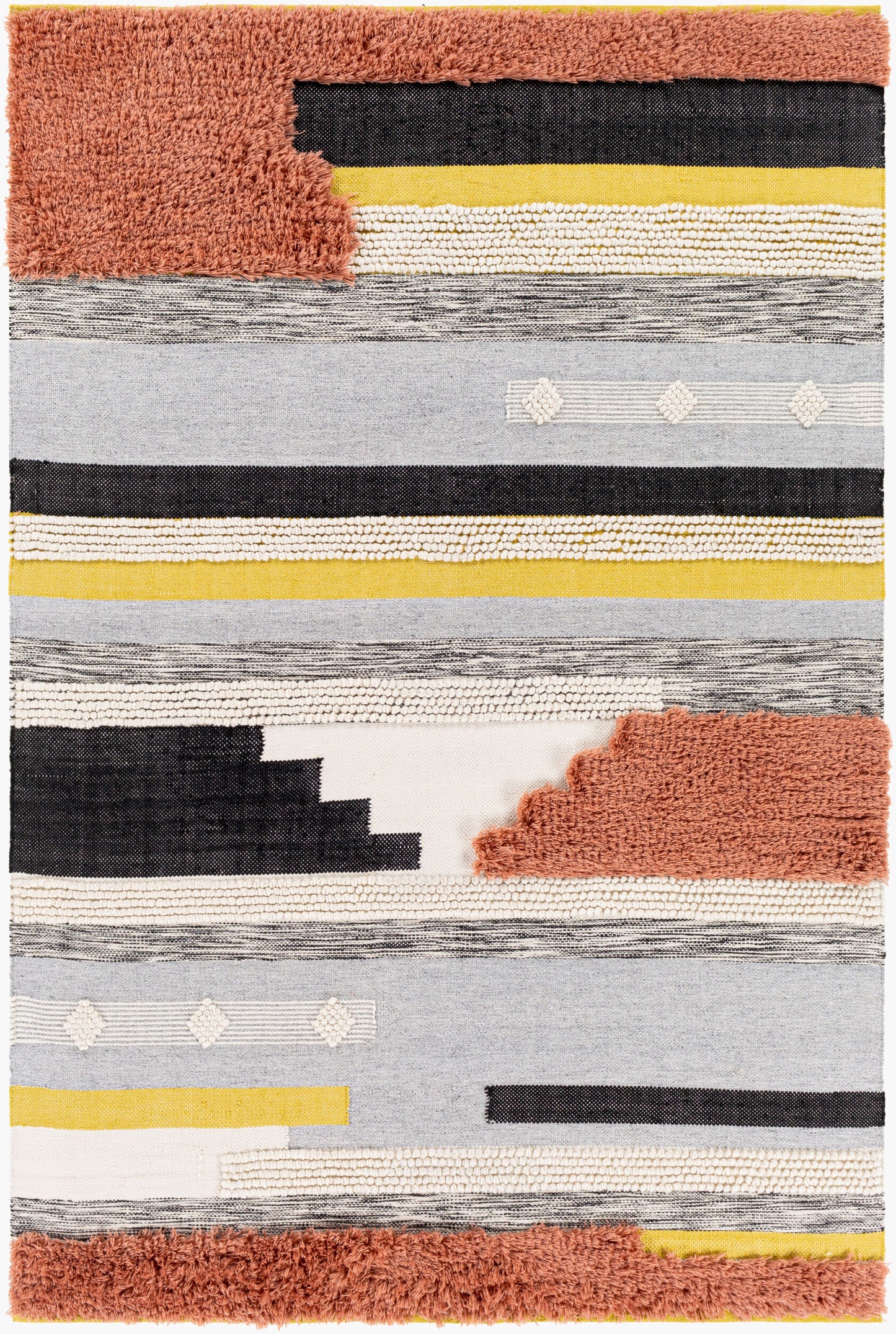 Yuva YUV-2300 2' x 3' Handmade Recyled Accent Rug