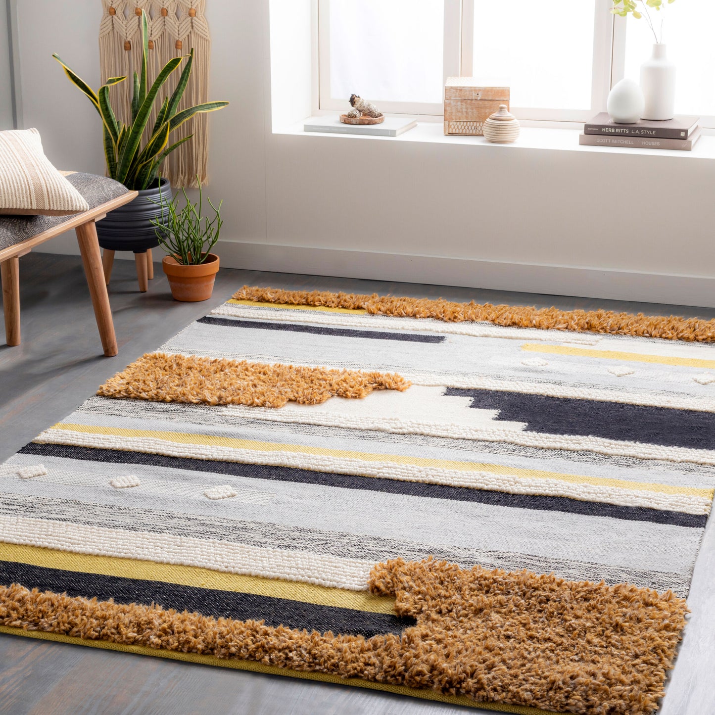 Yuva YUV-2300 2' x 3' Handmade Recyled Accent Rug