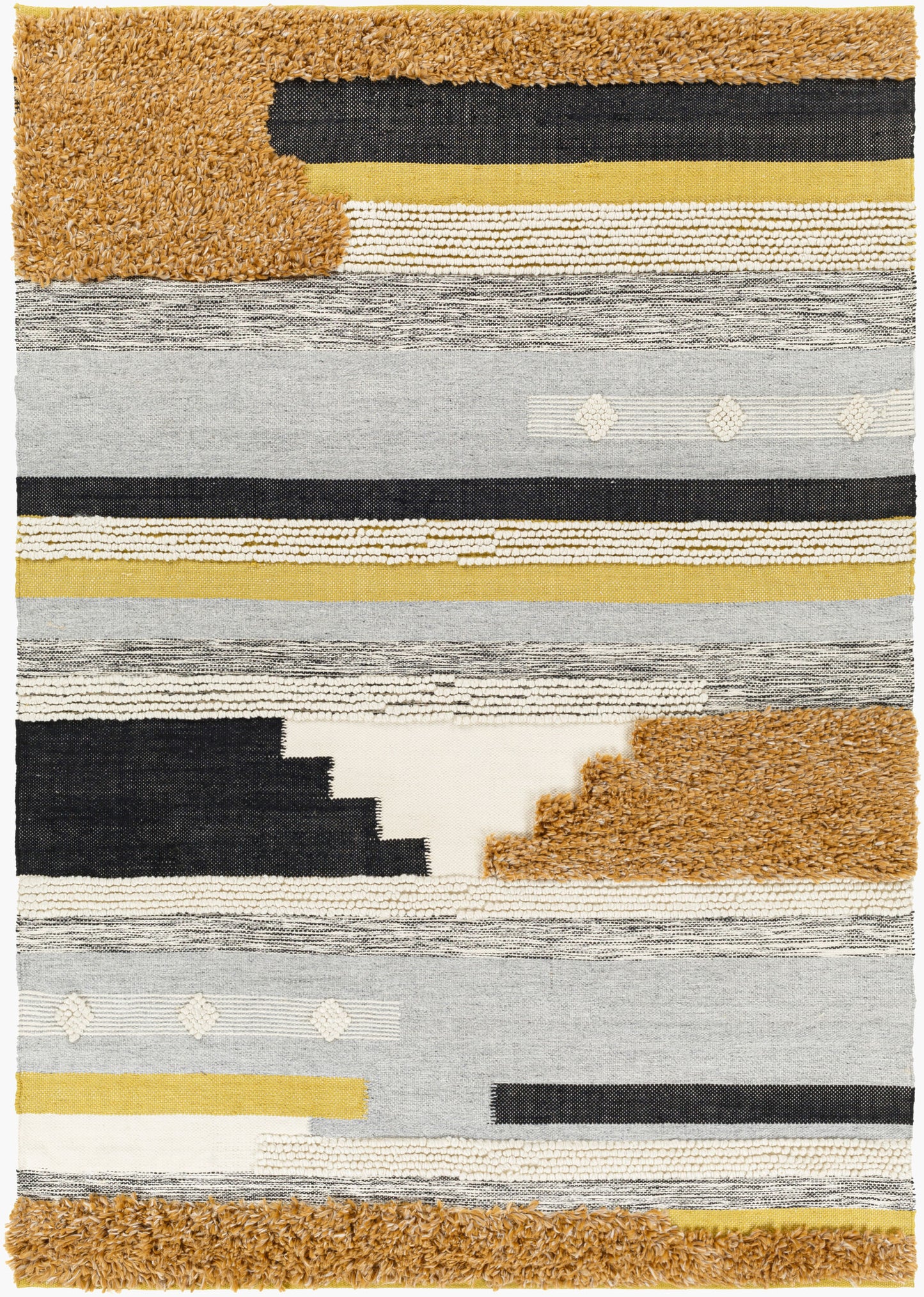 Yuva YUV-2301 2' x 3' Handmade Recyled Accent Rug