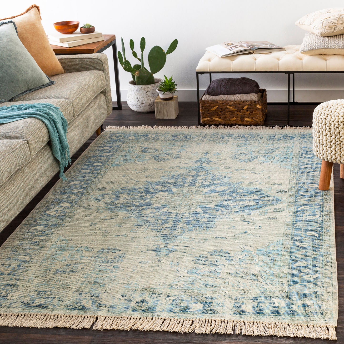 Zainab ZAI-2300 8ft Runner Handmade Runner Rug