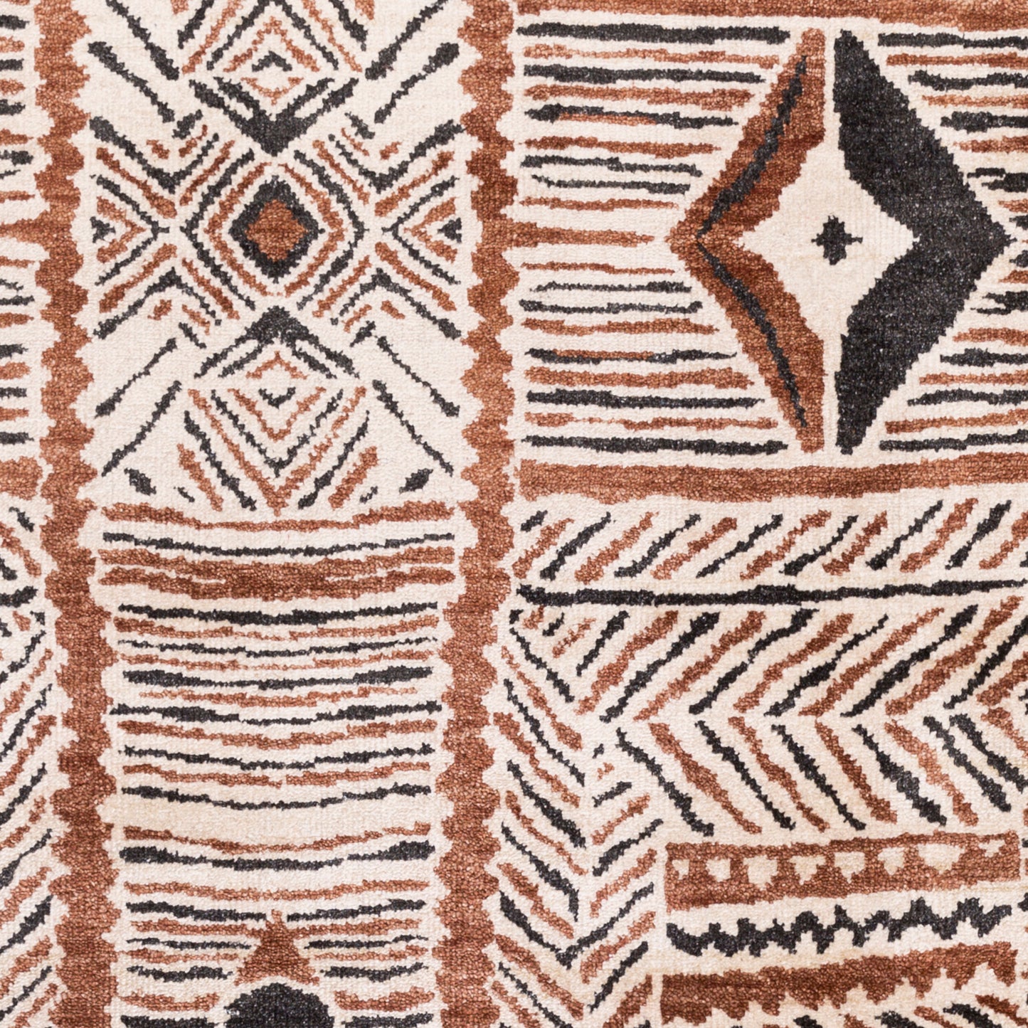 Zambia ZAM-1000 2' x 3' Handmade Faux Silk Accent Rug
