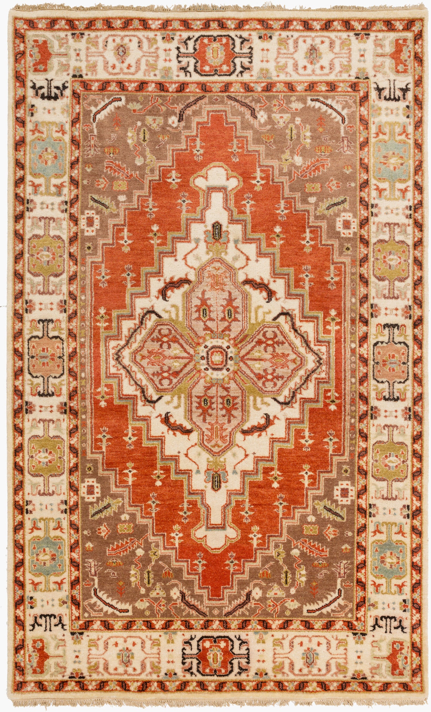 Zeus ZEU-7800 3' x 5' Handmade Wool Accent Rug