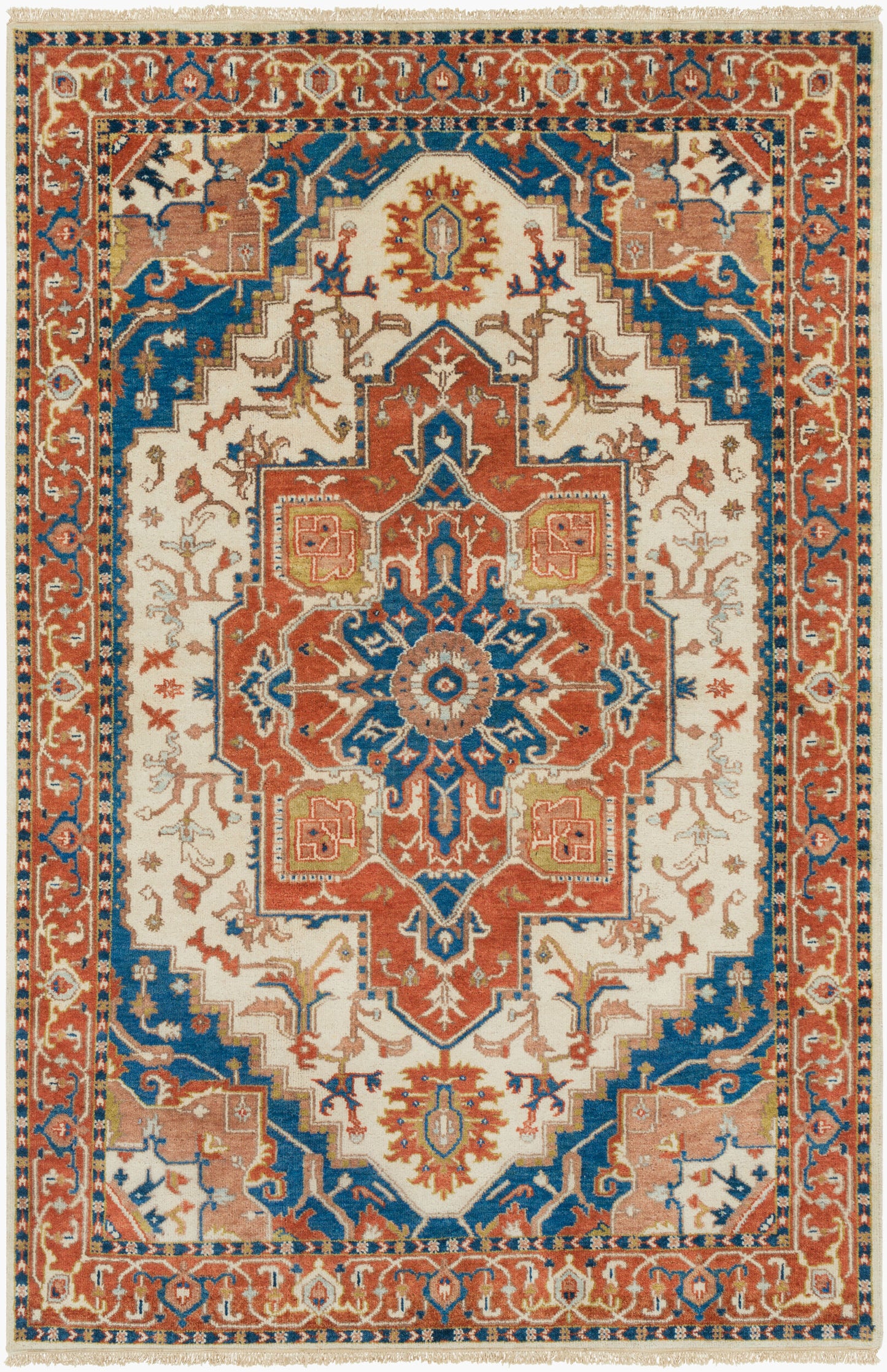 Zeus ZEU-8002 2' x 3' Handmade Wool Accent Rug